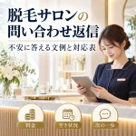 脱毛サロンの問い合わせ返信：料金・空き状況・次の一歩を案内する